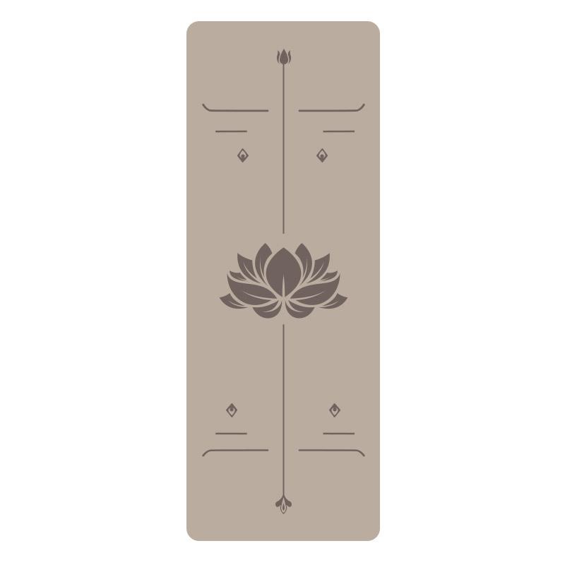 5Mm Natural Rubber PU Yoga Mat Thickened Non-slip Professional Position Line Yoga Mat