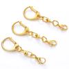 5/10pcs D Snap Hook Keychain Swivel Clasp Keyring with Lobster Clasps Rings Buckle for DIY Pendants Key Chain Making Supplies