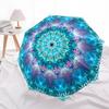 1pc Kaleidoscope Pattern Automatic Umbrella - Automatic Opening And Closing, Sturdy Iron Frame, Portable Folding Design yy251018114