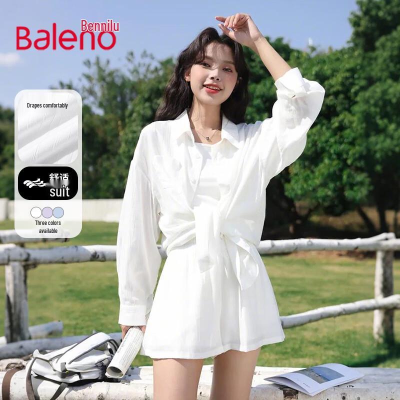 Baleno Women s Lightweight Viscose Blend Shirt Set L