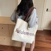 Canvas Underarm Bag Women's 2025 Autumn New Fashion Commuter Large Capacity Student Class Bag One Shoulder Tote Bag