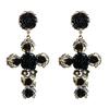 Baroco Style Crystal Ear Stud Aesthetic Flower Stud Earrings  Lolita Accessories