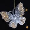 Efficient Clear Acrylic Christmas Tree Ornament with Deer Snowflake Glitters Design Sustainable Holiday Decoration