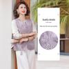 Elegant & Dignified Chinese Style Mother's Suit: 2026 Spring/Autumn Two-Piece Vest & Top Set for Mature Women