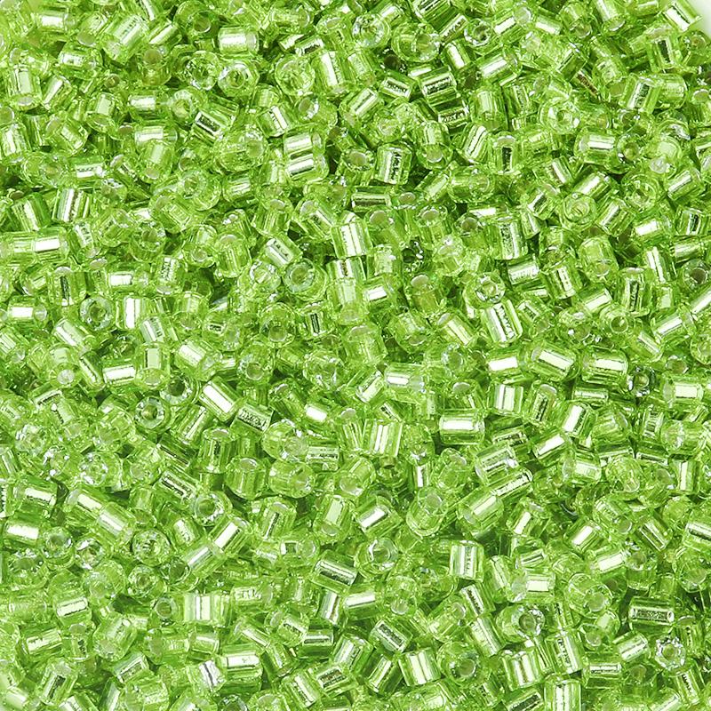 

Louleur Silver Color Inside Seed Beads Tube Shape Czech Glass Bead for Jewelry Making Bags Clothing Sewing DIY Bracelet Wholesal 2.5x3mm Apx 430pcs