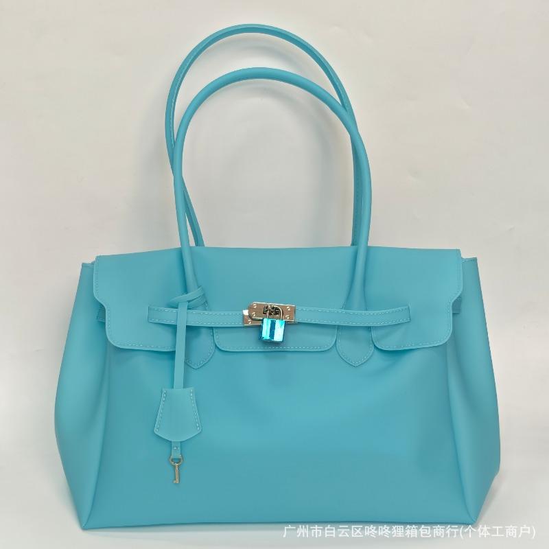 Li nuova estate nuova kiiikiii borsa in gelatina borsa a shopper borsa a tracolla grande capacità borsa da ascella