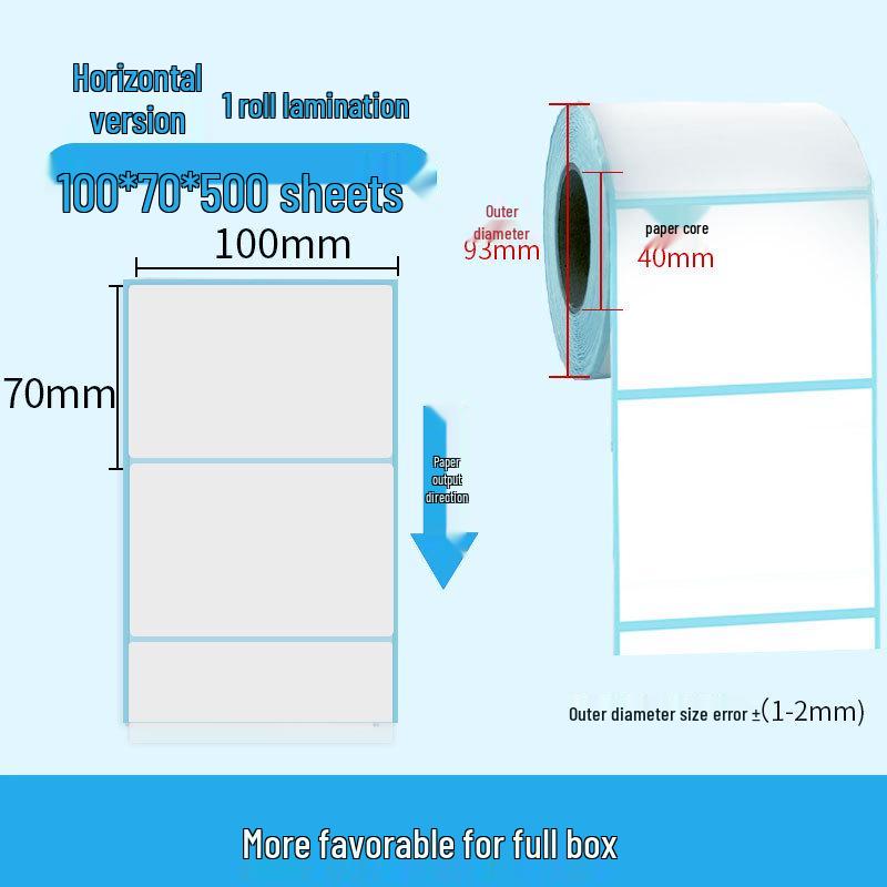 Durable Self-Adhesive Thermal Paper Barcode Labels for Printing 