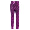 Leggings Brillantes con Estampado de Escamas de Pez para Niñas Cintura Elástica Pantalones Casuales Elegantes para Práctica de Baile