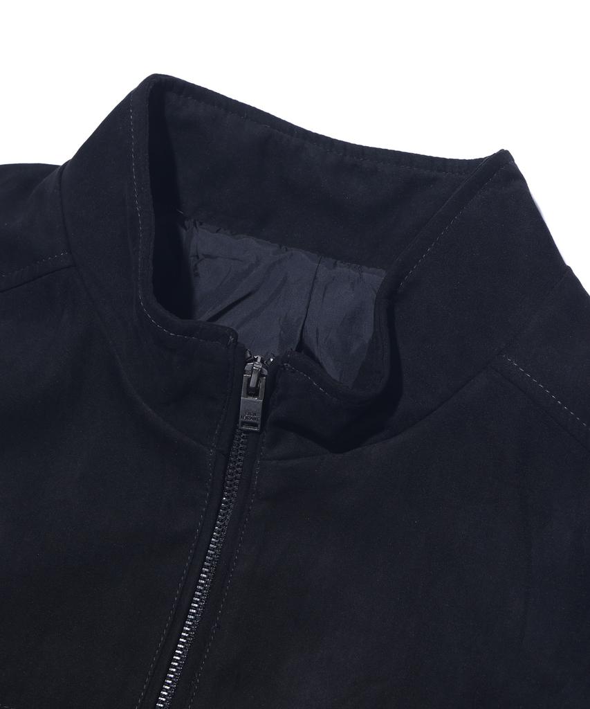 SIGNIFICANT Suede Harrington Jacket Lr1Ju005_Black