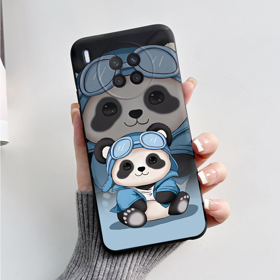 Case For Honor 50 Lite Cover on Huawei Nova 8i Phone Case Cute Rabbit Panda Painted Soft Back Cover For Honor50 Lite Nova8i Capa