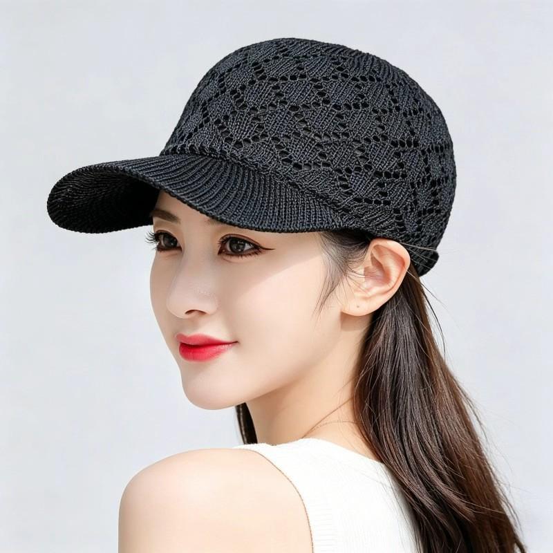 Women's Breathable Mesh Duckbill Cap - Spring/Summer Sun Protection Hat