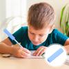 Tampas de Lápis de Silicone Pontas de Lápis Mastigáveis Suporte Sensorial Macio para Mastigar Escola Escritório Apagadores Azuis para Crianças Brinquedos Mastigáveis para Crianças