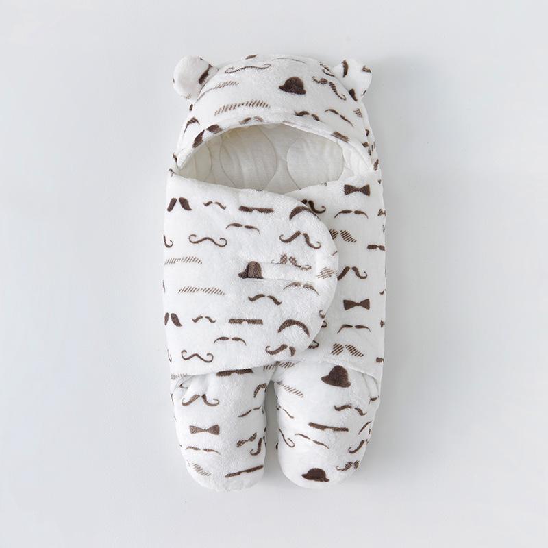 Anti-Startle Cotton Swaddle Blanket for Newborns - All-Season Baby Sleeping Bag