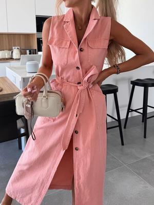 Half Sleeve Holiday Fashion Party Dress, Women Spring Summer V Neck Chic Maxi Dress, 2025 Single-Breasted Elegant Ladies Dress