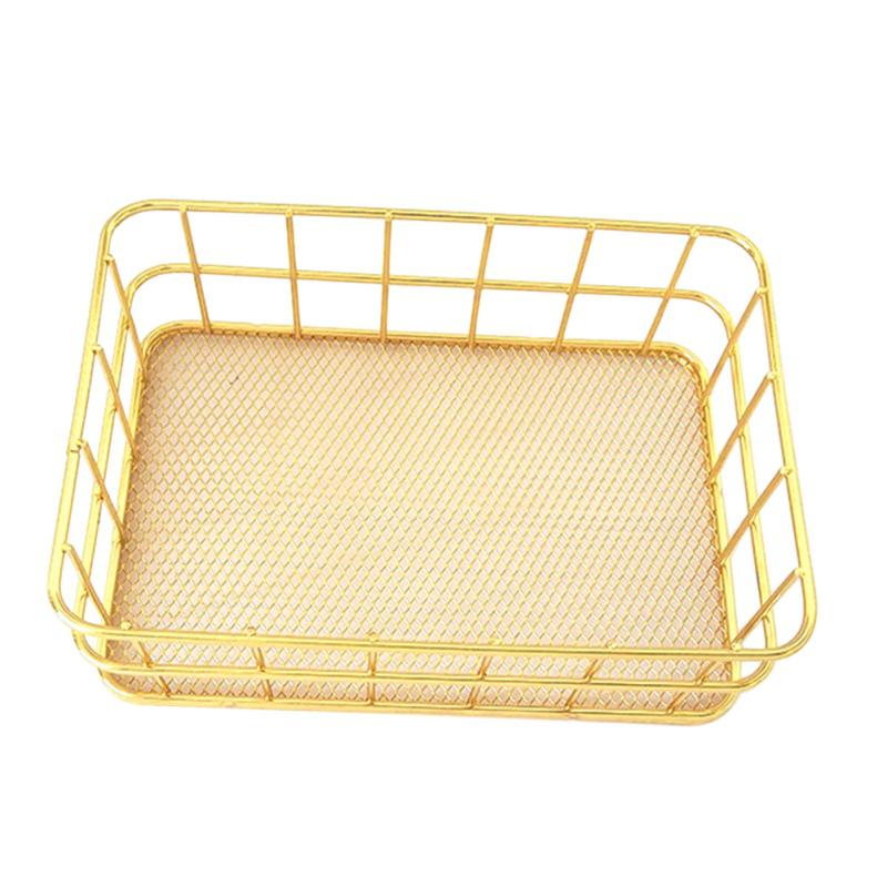 Coș de depozitare pentru papetărie Golden Iron Art Coș de depozitare