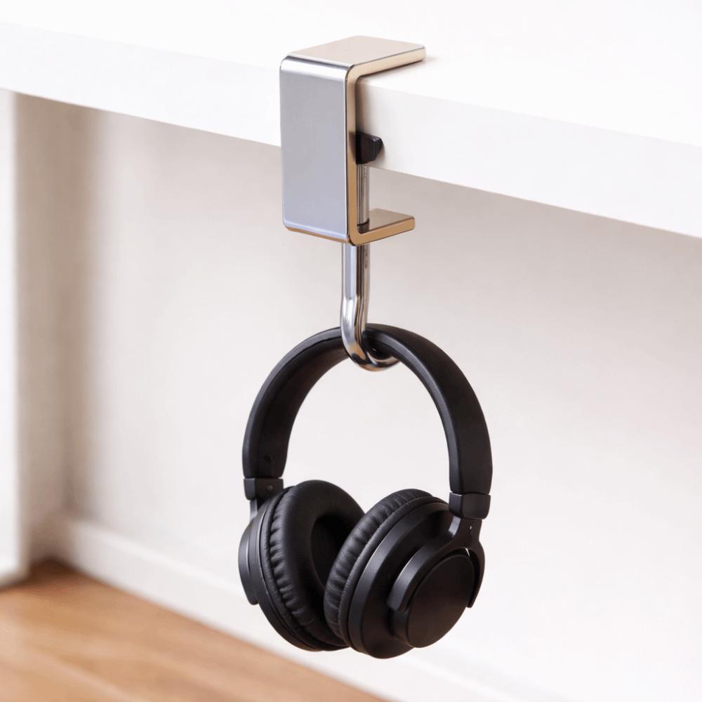 10pcs Detachable Table Hooks Non-Destructive Installation Steel Hooks Desk Hooks  School Dormitories