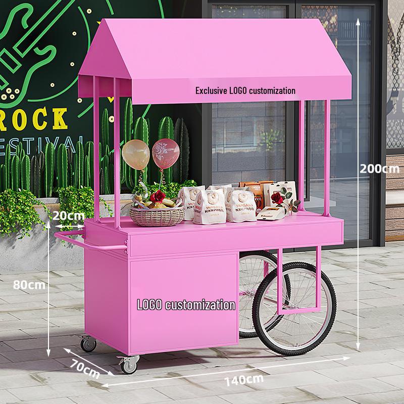 Street Stall Cart for Hotel Exhibitions, Mall Flower Displays, Specialty Promotions, and Event Showcases