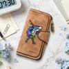 Cool Shark Print Long Wallet Portable Multi Card Slot Casual Purse for Daily Use Fashionable and Practical