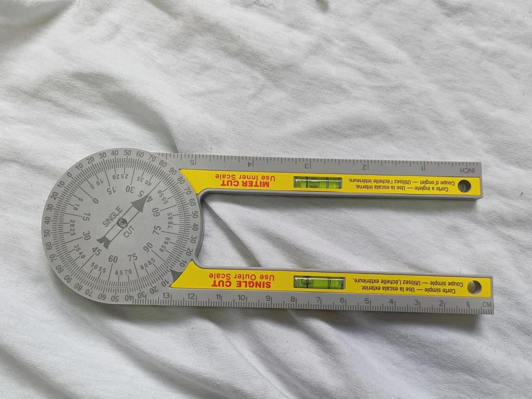 Professional Miter Saw Rapporteur, Angle Detector, Precision, Measuring Tool, Calculation, Work, Scale, Plumber