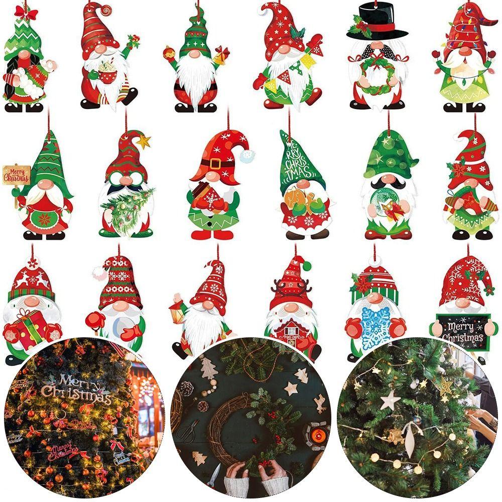 

Santa Claus Christmas Decoration Crafting DIY Christmas Scene Arrangement Home Decor 12pcs