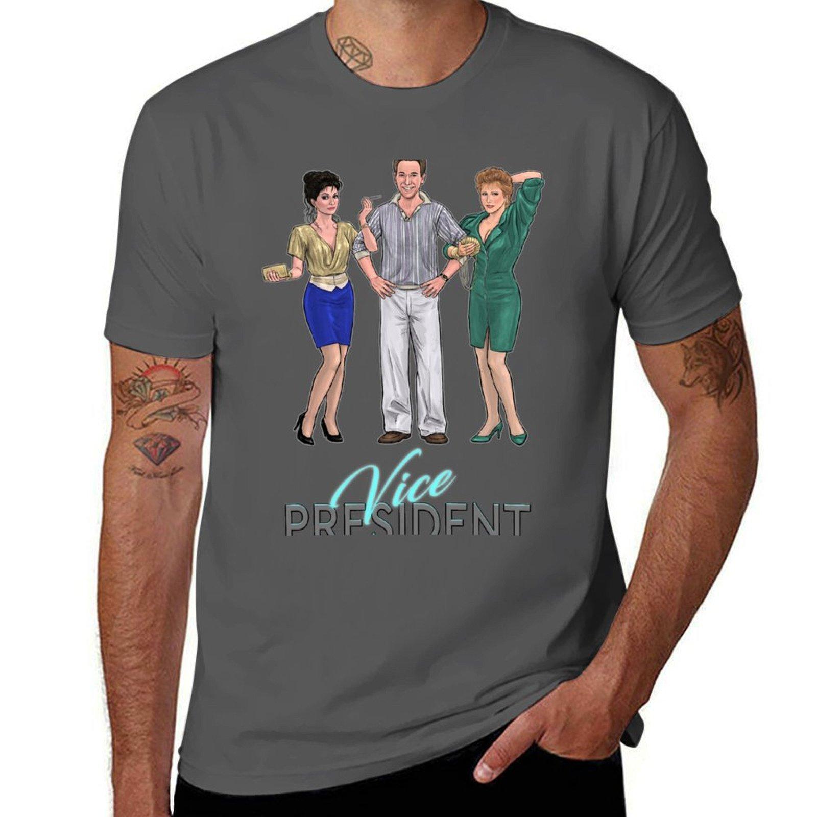 

Vice President Bob Morton and Ladies for Dark Tees TShirt Casual All Match Tee Shirt for Men 4XL