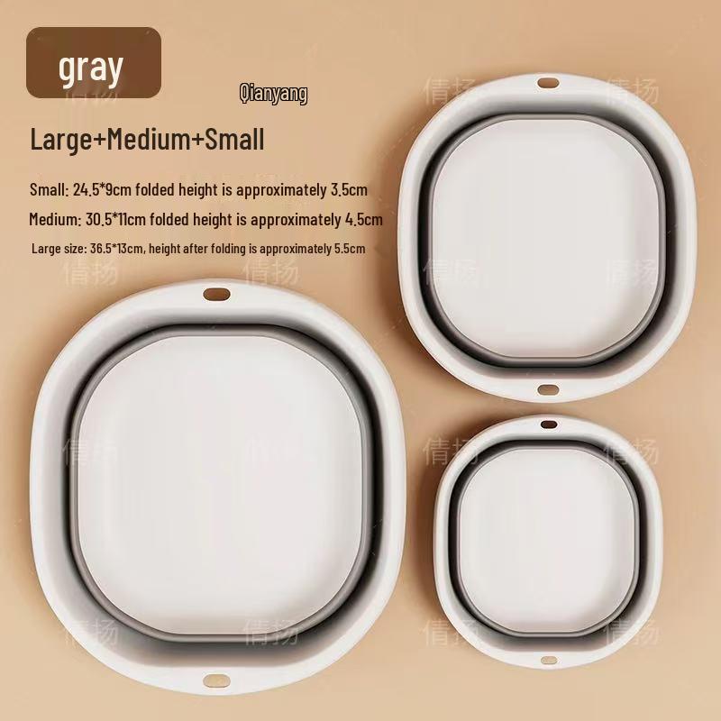 Japanese Foldable Travel Washbasin for Laundry and Dorm