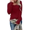 T-shirts For Women Long Sleeve,Round Sleeve Vertical Cross Casual Graphic Shirt,