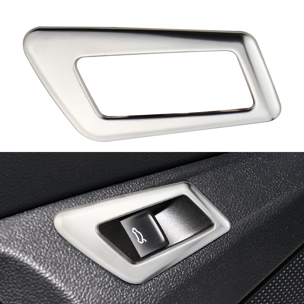 For Volkswagen VW Troc T-Roc 2018 - 2023 LHD Rear Trunk Switch Button Frame Cover Decoration Sticker Interior Accessories