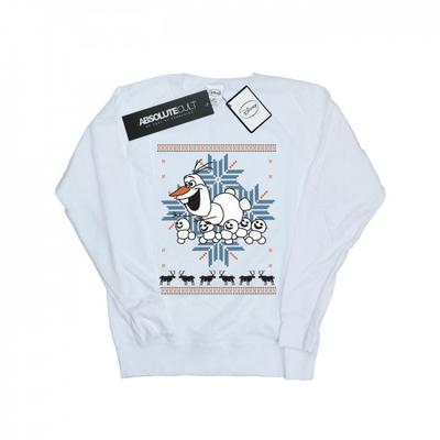 Womens/Ladies Frozen Christmas Olaf And Snowmen Sweatshirt