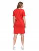 Women's Cotton Dress Short Sleeve Above Knee Comfortable MORAJ XL RED