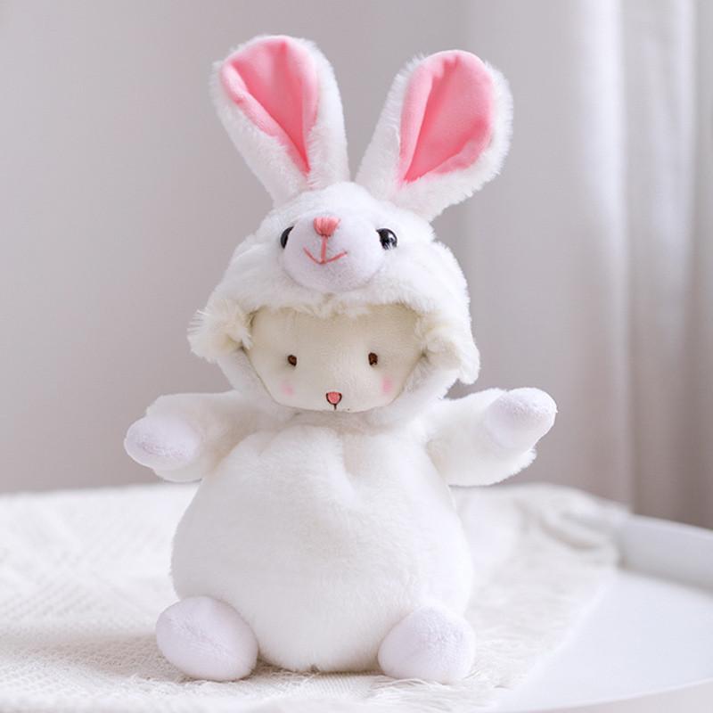 Cute ins turn into lamb plush toy rabbit frog doll birthday gift small grab machine doll