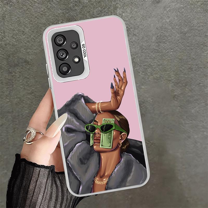Girl Boss Lady Pink Soft Phone Case for Samsung A17 A16 A15 A14 A13 A57 A56 A55 A54 A53 A37 A36 A35 A34 A33 A26 A25 A24 A23 A52