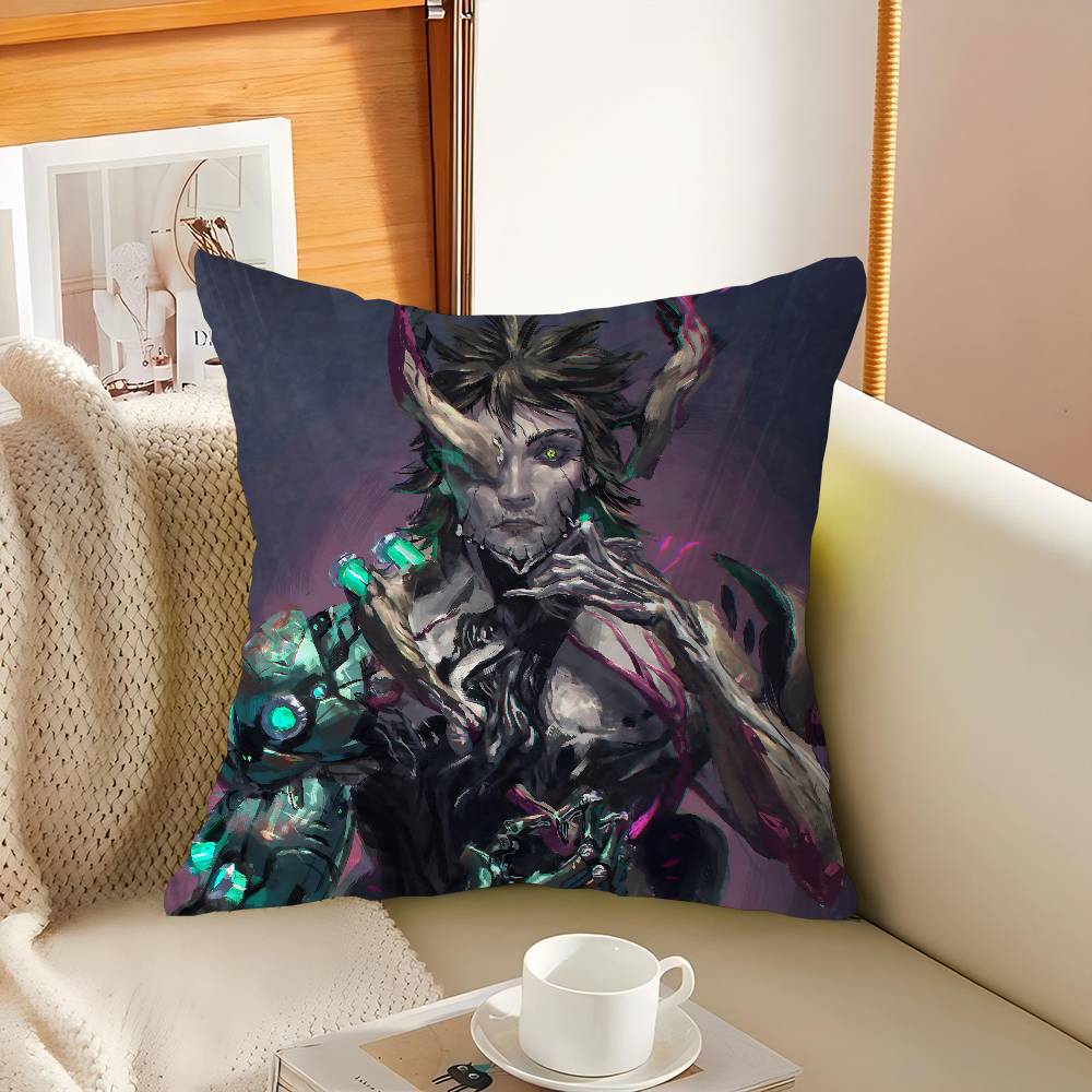 

W-Warframe Anime Pillow Anime Pillow Sofa Bed Head Pillow Cover Cushion Cover 45x45 Cm Fashion 16x16Inch