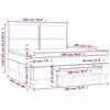 Box Spring Bed with Mattress Dark Brown 180 x 200 cm Fabric