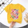 Summer Movie Soft Polyester KPop Demon Hunters Girl's T-Shirt Anime SAJA BOYS Short-sleeved Shirt Fashion Tee Parent-child Outfit