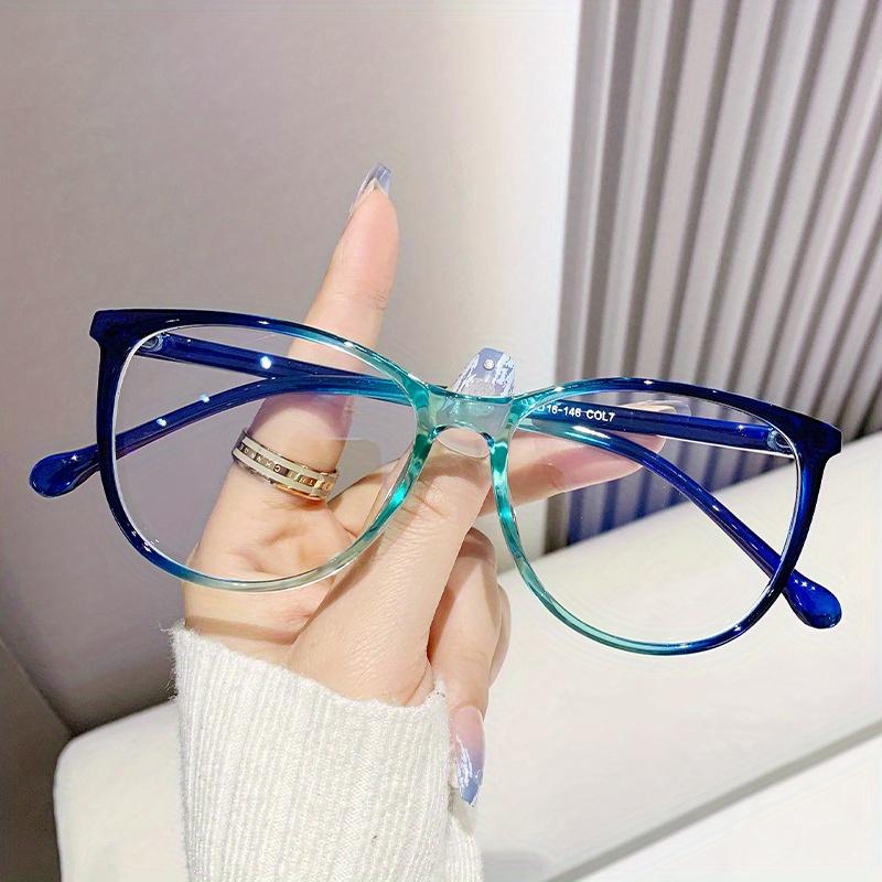 Fashion Glasses for Women Retro Transparent Glasses Anti Blue Light Eyeglass Frame Luxury Brand Design Four Seasons Spectac