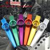 Party Children Kids Aluminum Silver Metal Kazoo Flute Harmonica 5 Pcs Diaphragm