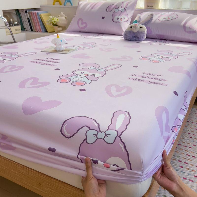 Superweich, Hautfreundliches Spannbettlaken, Einteiliger Matratzenschoner für Studentenwohnheim, Bettbezug, Waschbares Spannbettlaken für zu Hause