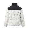 Li Ning Hot Pots Down Collection Sports Fashion Collection Down Jacket Unisex Black White Ice Crackle AYMU601-2