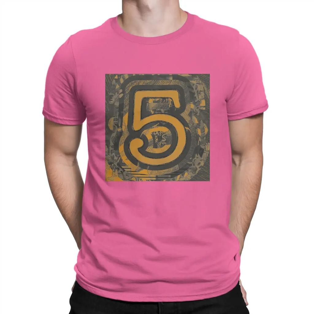 5 Music Fun T-Shirt for Men E-Ed Sheeran Novelty Cotton Tee Shirt Round Collar Short Sleeve T Shirts Original Clothing