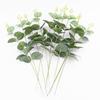 Eucalyptus Leaves Bunch Branch Artificial Plastic Plants Green Leaves Wedding Stems DIY Artificial Home Decor Plant Faux Fl Q0P3