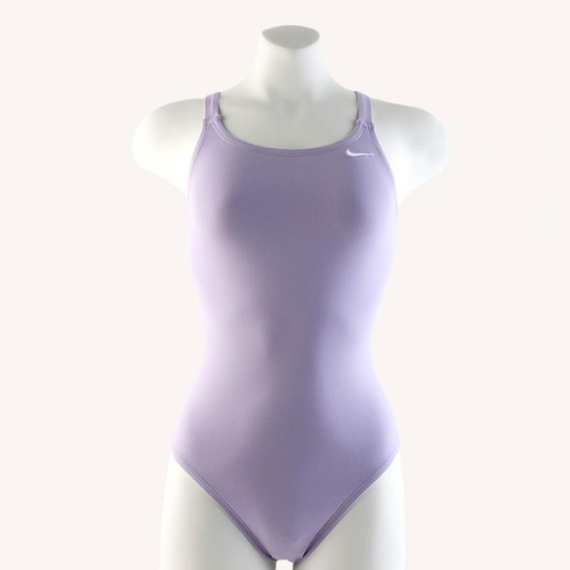 Nike Women Anser Solid Fastback Swimsuit Pink Glow Nessa001