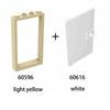 10pcs1x4x6 Door Frame Smart Window Compatible with 60596 60616 MOC Parts, Building Block Model Accessories, Children's Toys