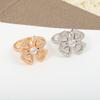 New Hot Brand Vintage Full Diamond Women's Rings Luxury Jewelry For Women Designer Rings Fashion Pure 925 Silver Flower Rings