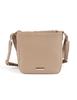 Vivisence Women's Beige Eco-leather Bag, Elegant Shopper Bag with Adjustable Strap and Pockets