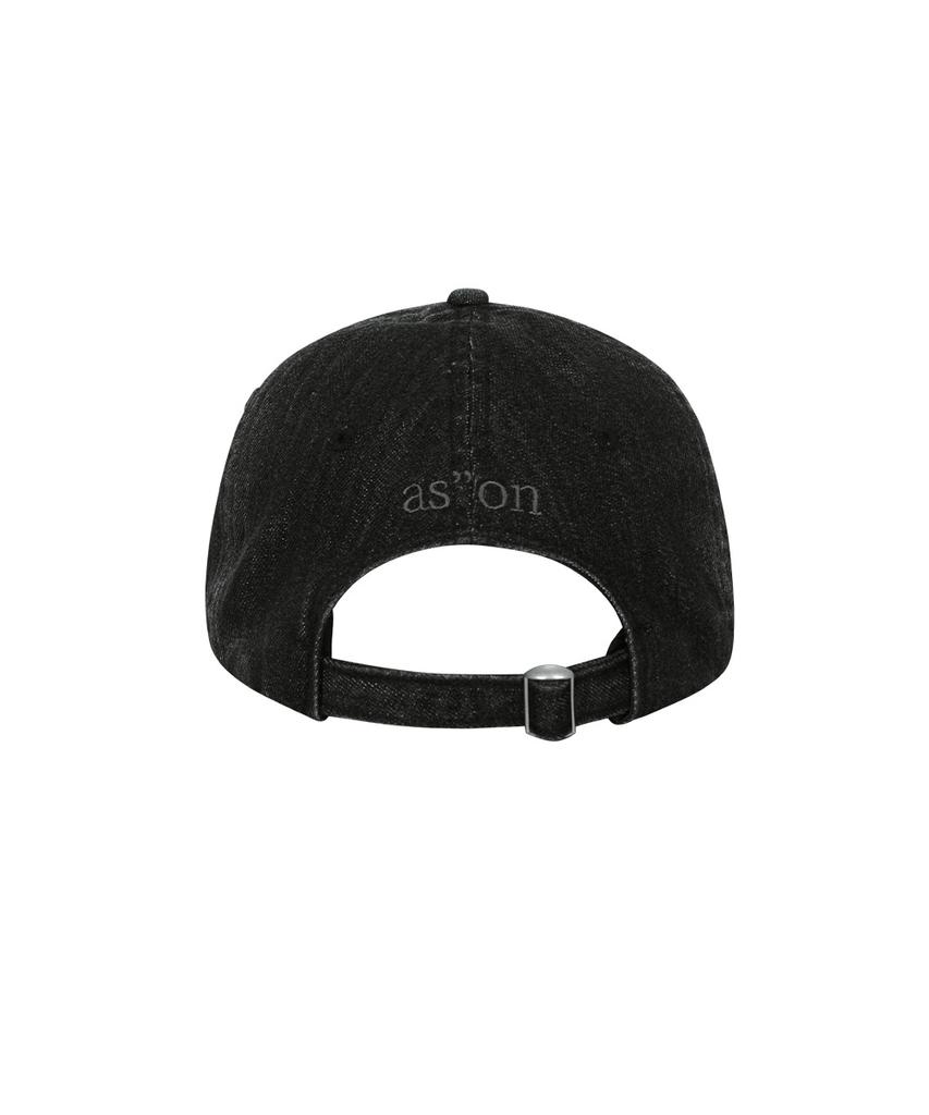 Aejeuon Denim Patch Ball Cap / Black