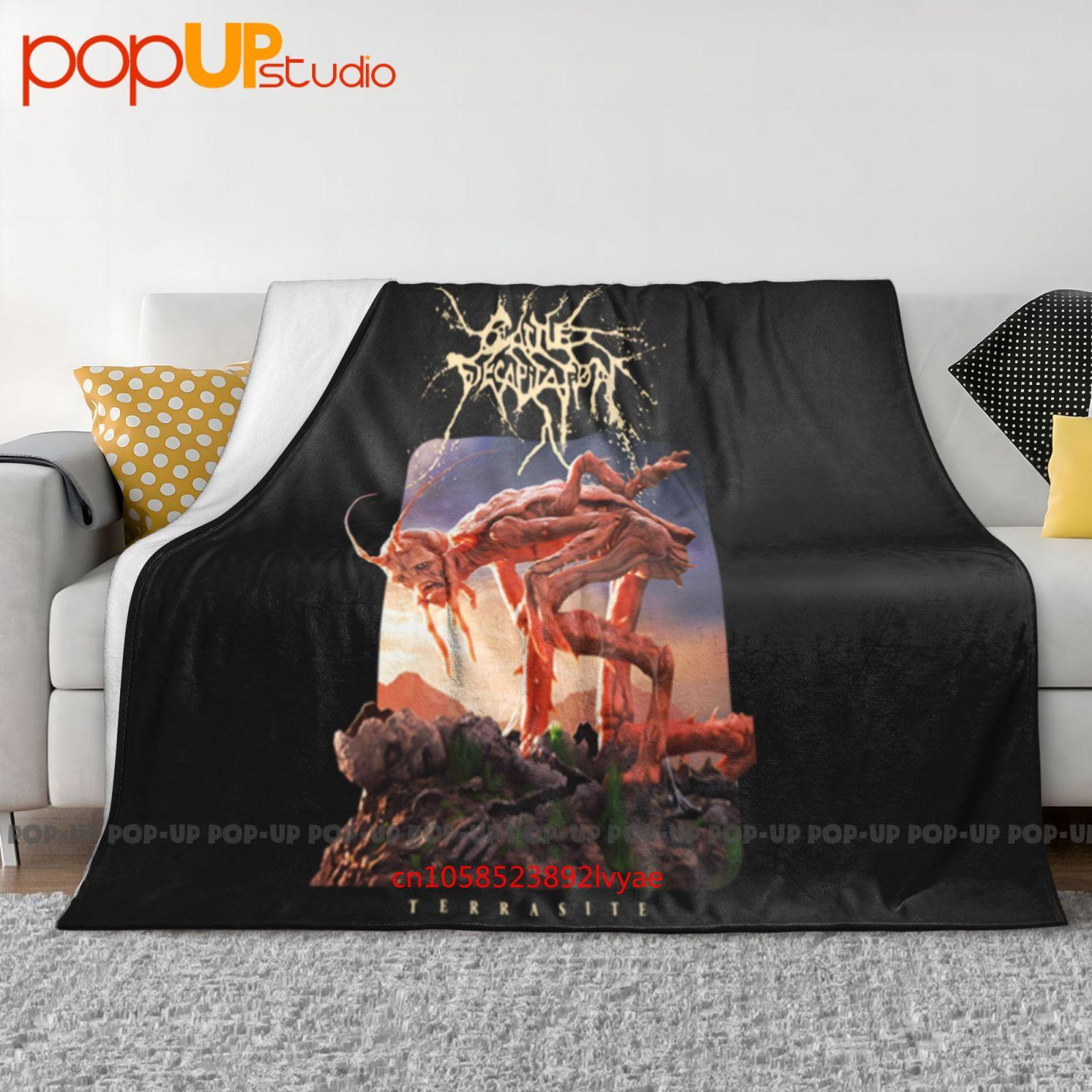 Cattle Decapitation Terrasite Tour Ultra-Soft Blanket Quilt Winter Sofa Cover Bed Covers Size: 75*100cm, Weight: 230 GSM