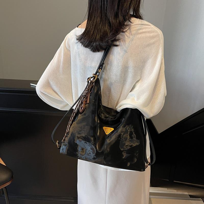 Winter College Woolen Plaid Bag Women's 2025 New Tote Bag Casual Large-capacity Backpack