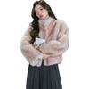 High-end mink velvet women's 2024 new explosion  foreign style  fashionable fur integration  small man  exquisite pink fluffy coat