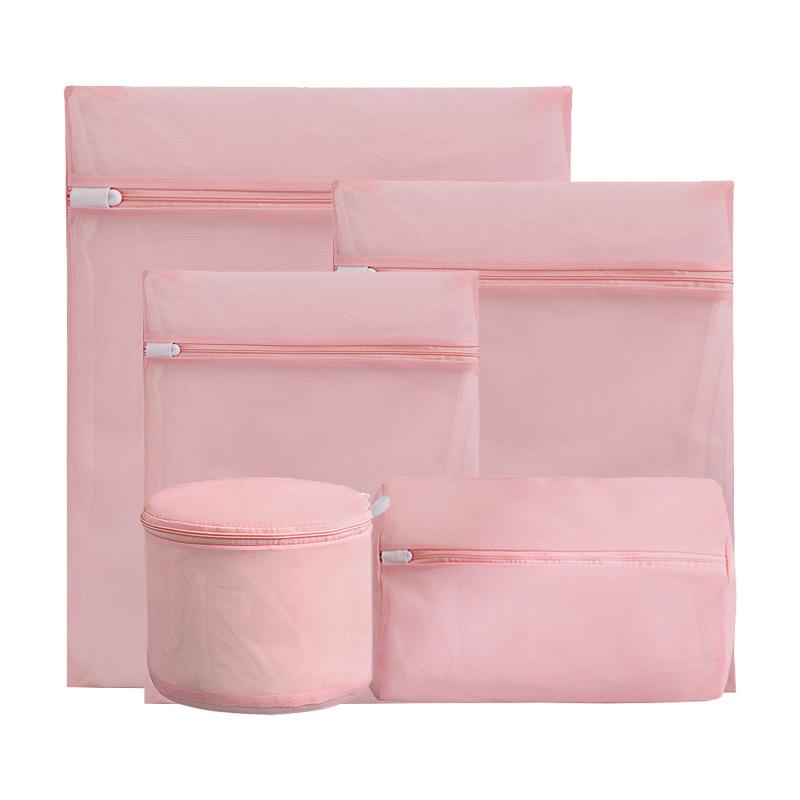 Shumi Thickened Lotus Root Powder Wash & Care Bag, Machine-Washable Anti-Deformation Bra & Lingerie Laundry Bag